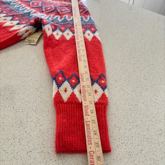St.John's Bay X-Large Petite Fair Isle Nordic Knit Crewneck Sweater Cottagecore - Picture 10 of 14